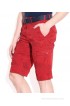 Celio Red Cotton Printed Shorts